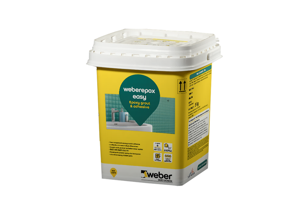 Keo dán gạch và chà ron weberepox easy