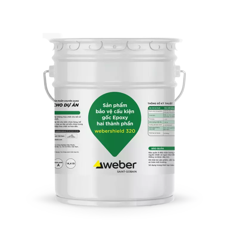 Chống thấm kháng hóa chất gốc Epoxy Webershield 320 – Part A