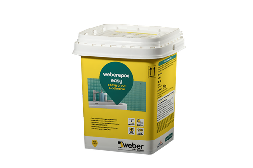 Keo dán gạch và chà ron weberepox easy