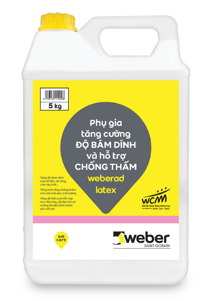 Phụ gia hỗ trợ weberad latex