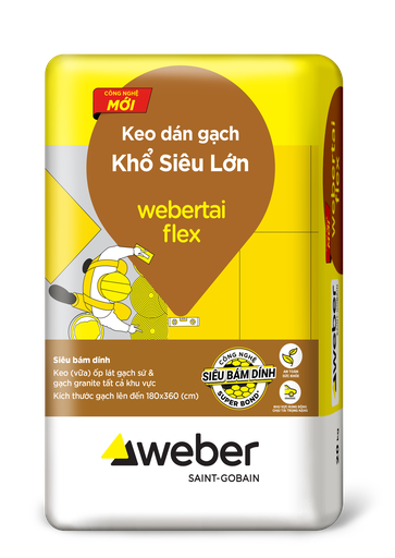Keo dán gạch Siêu Bám Dính webertai flex