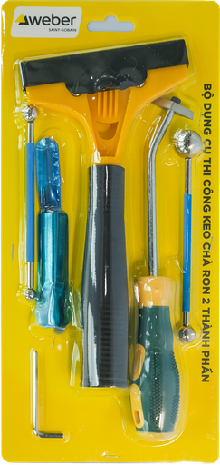 Bộ dụng cụ thi công keo chà ron 2 thành phần Weber